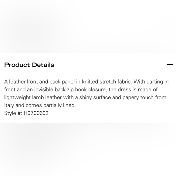 THEORY***100% Lamb Leather Elegant Black Darted Dress**US 2****$995 - Picture 8 of 8